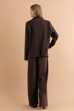 Women's Double Button Blazer Jacket