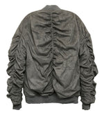 Weiv Mirosuede Scrunched Bomber Jacket