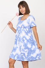 Cloud Tie Dye Midi Dress