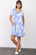 Cloud Tie Dye Midi Dress