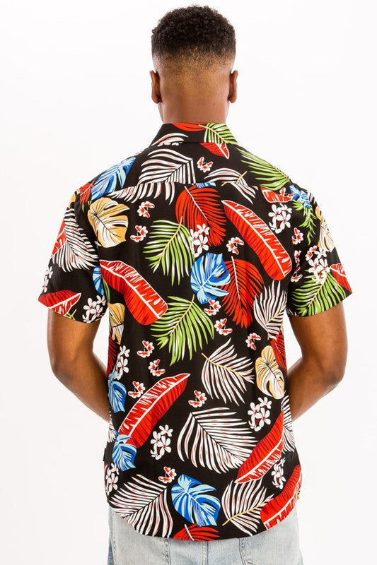 Printed Hawaiin Shirt