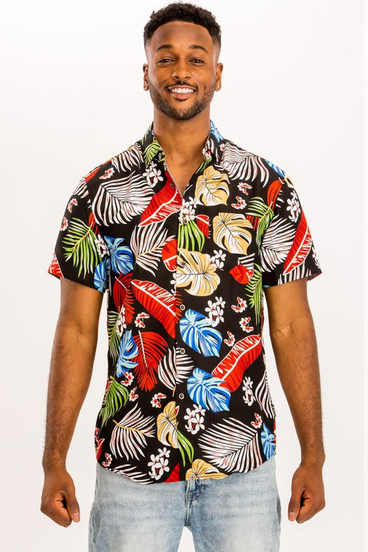 Printed Hawaiin Shirt