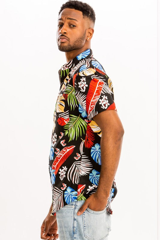 Printed Hawaiin Shirt