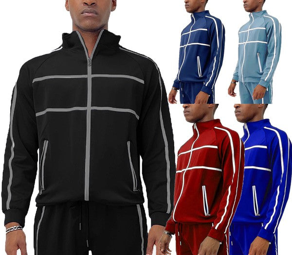 Men's Tape Stripe Track Jacket