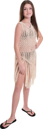 Kids Crochet Cover Up Swimwear