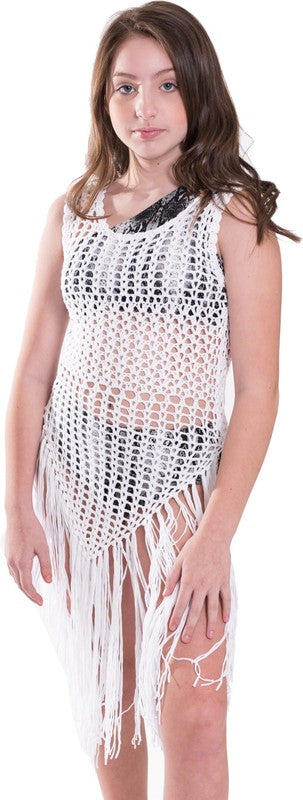 Kids Crochet Cover Up Swimwear