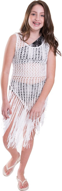 Kids Crochet Cover Up Swimwear