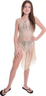 Kids Crochet Cover Up Swimwear