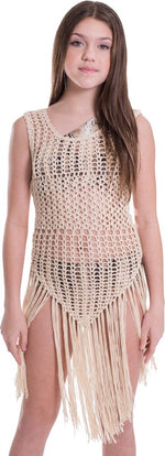 Kids Crochet Cover Up Swimwear