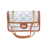 Women's High Quality Clear PVC Crossbody Bag