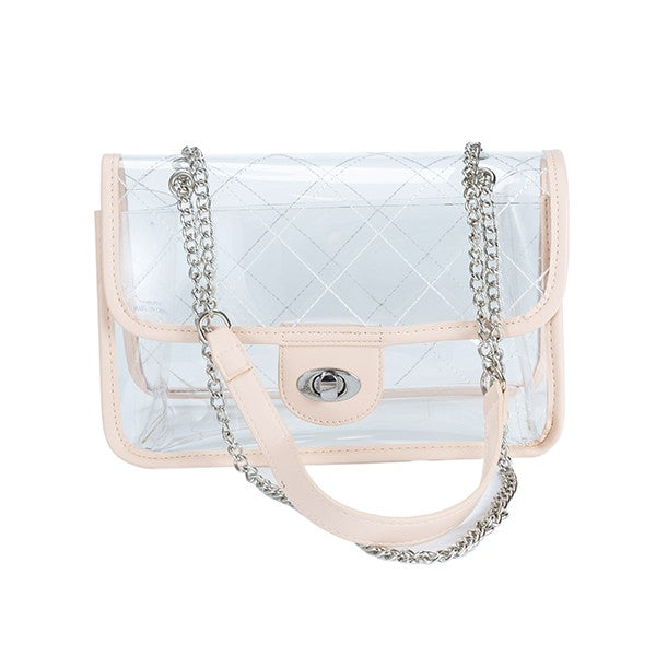 Women's High Quality Clear PVC Crossbody Bag