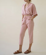 Women's Hemp Kimono With Jogger Set