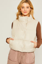 Women's PU Padded Vest
