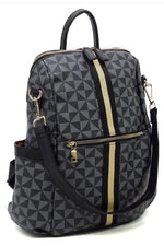Women's PM Monogram Striped Convertible Backpack