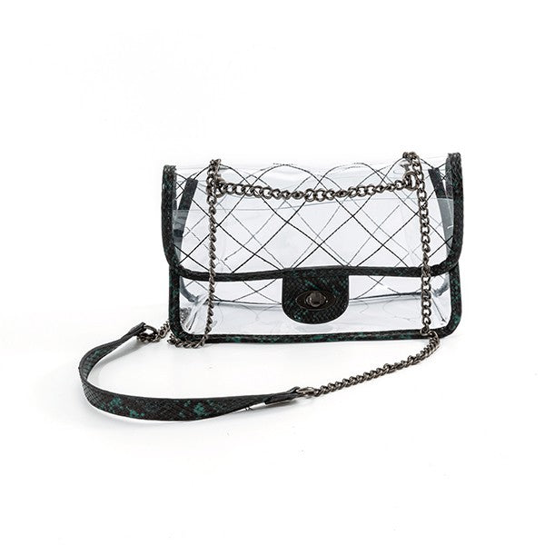 Women's High Quality Clear PVC Crossbody Bag