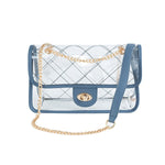 Women's High Quality Quilted Clear PVG Handbag