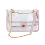 Women's High Quality Quilted Clear PVG Handbag