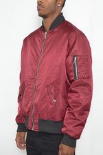 Weiv MensSolid Padded Bomber Jacket