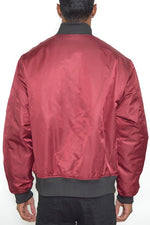 Weiv MensSolid Padded Bomber Jacket