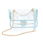 Women's High Quality Quilted Clear PVG Handbag