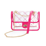 Women's High Quality Quilted Clear PVG Handbag