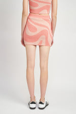 Color Blocked Mini Skirt