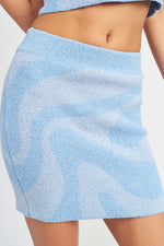 Color Blocked Mini Skirt