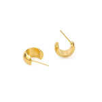 Retro Dome Hoop Earrings