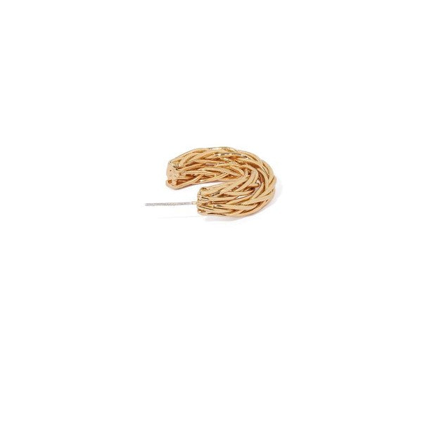 Threaded C-Shape Earrings