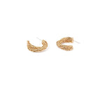 Threaded C-Shape Earrings
