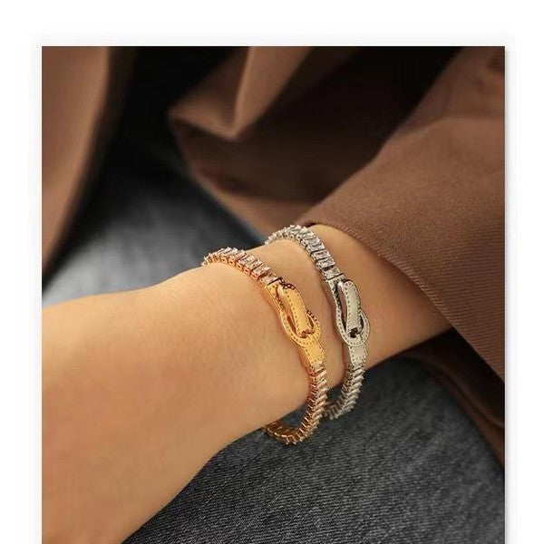 Belt Shape Zipper bracelet