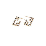 Geometric Checks Earrings