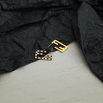 Geometric Checks Earrings