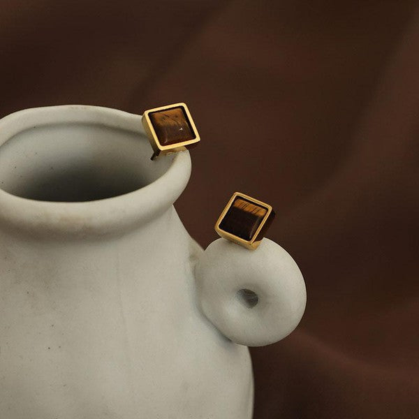 Square Stud Earrings