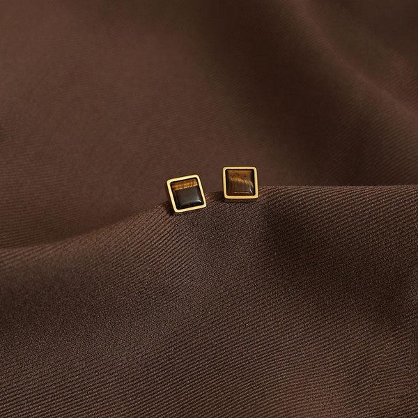 Square Stud Earrings
