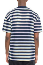 Mens Striped Round Neck Tshirt