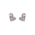 Love modeling zircon earrings