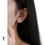 Love modeling zircon earrings
