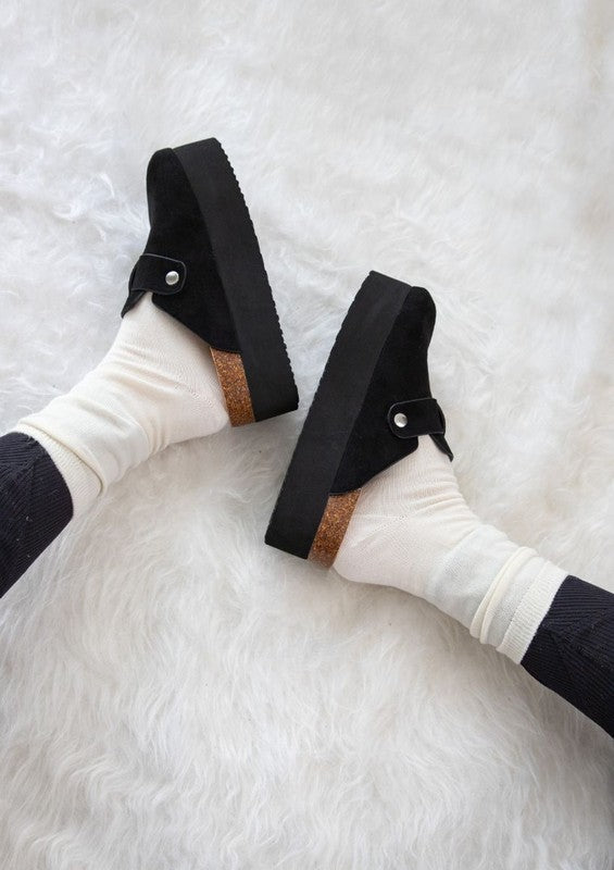 Jasmine Women's Slip On Platform Clog Shoes