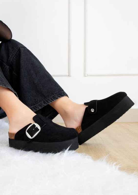 Jasmine Women's Slip On Platform Clog Shoes