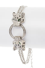 Double Leopard CZ Bracelet