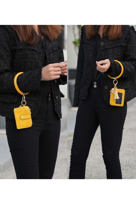 MKF CollectionVegan Leather Bracelet Keychain