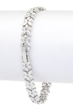 Cubic Zirconia Flower Iconic Bracelet