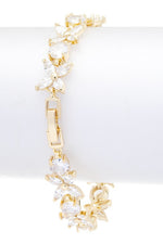 Cubic Zirconia Flower Bracelet