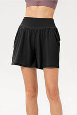 Pocketed Elastic Waist Active Shorts for Comfort and Style