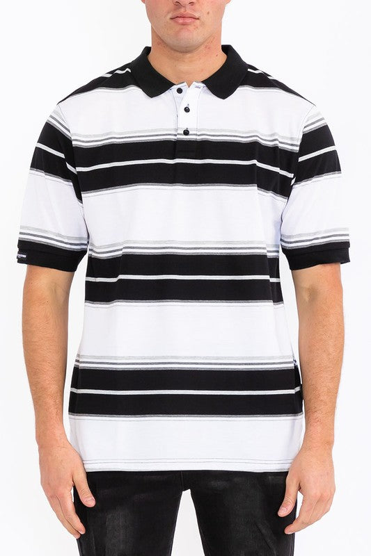 POL Men's Old School Pique Polo Shirt