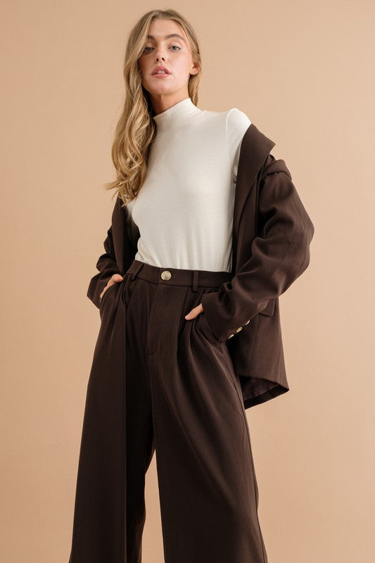 Women's Double Button Blazer Jacket