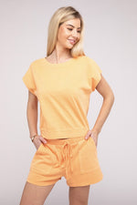 Women's Matching Top and Shorts Set