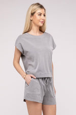 Women's Matching Top and Shorts Set