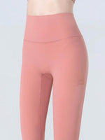 Wide Waistband Cropped Sports Leggings for Active Comfort